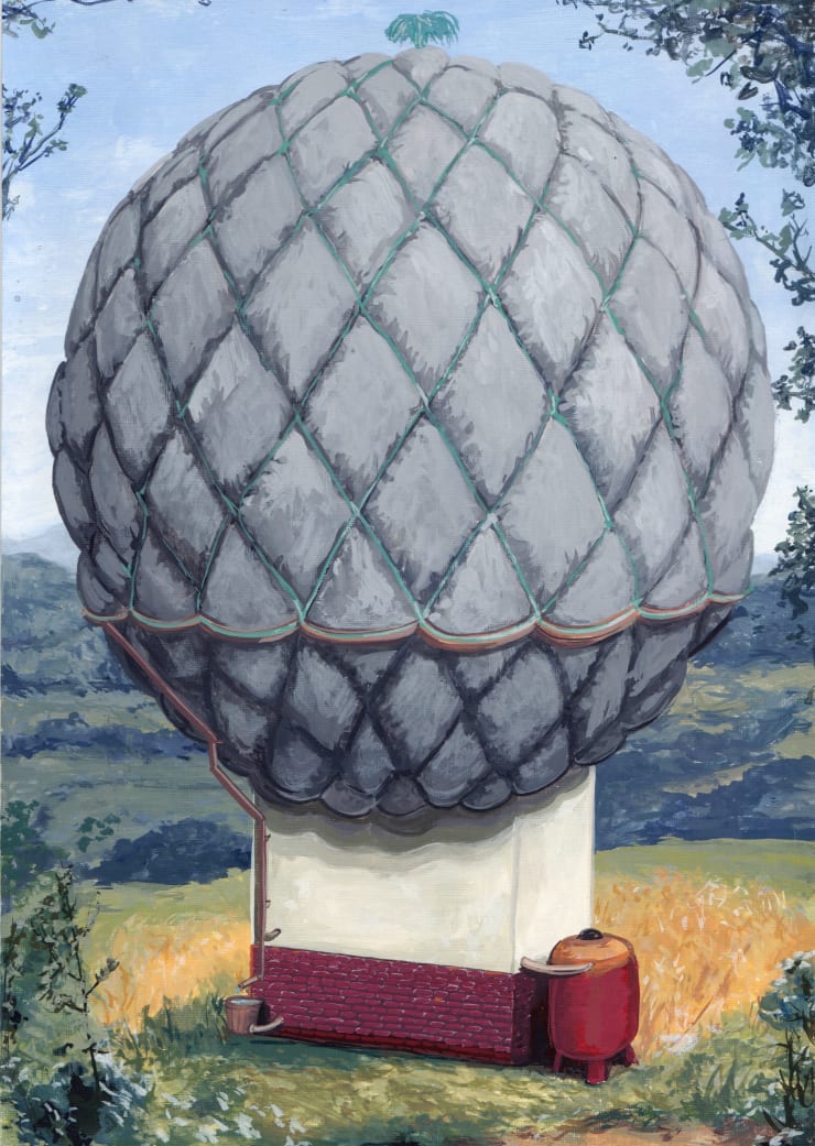 Toni van Tiel, Zonder titel (bol fontein), 2020