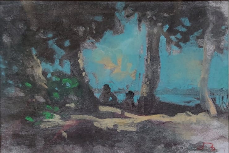 Onno Boerwinkel, Maannacht - Due uomini al lago, 2019