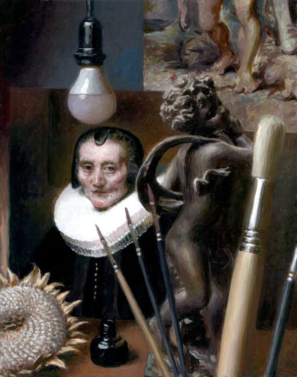 Jan Maris, Molensteenkraag, lamp, 2019