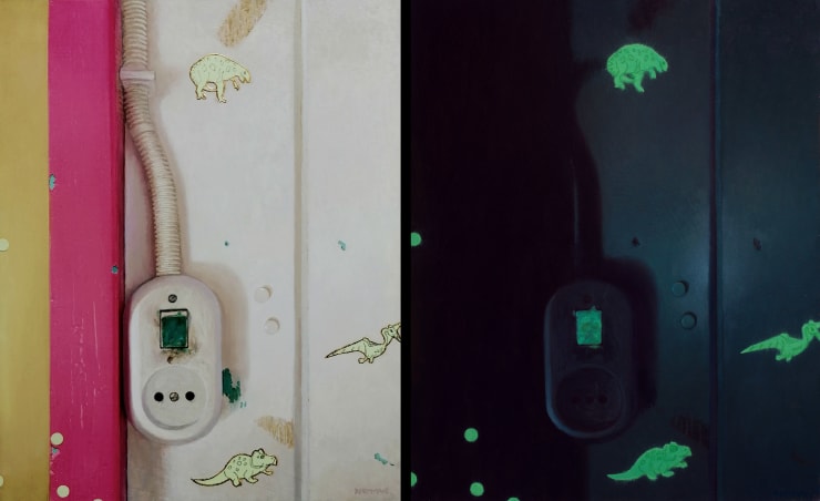Stijn Rietman, Youth Bedroom Fragment (Diptych), 2022