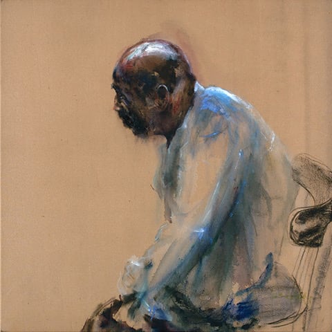 Sam Drukker, Zittende man met stoel, 2019