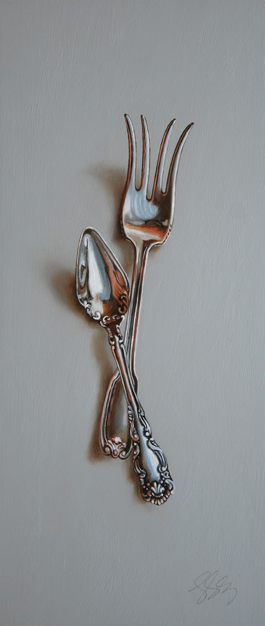 Leslie Lewis Sigler, Silver Pair #64, The Pauper and The Pawn, 2025