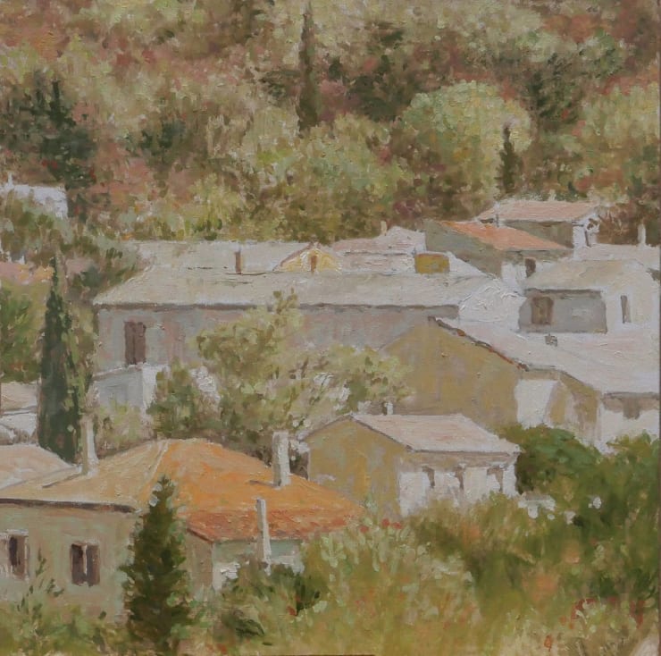 Nico Heilijgers - Landschap met huizen I, 2021