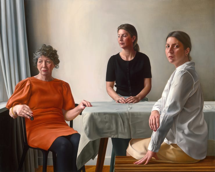 Rosa Boomsma, Three Woman at a Table, 2023