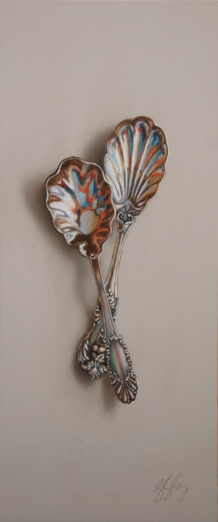 Leslie Lewis Sigler, Silver Pair 46, The Protector and The Preserver, 2024