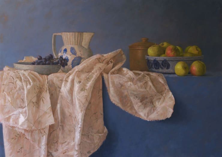 Nico Heilijgers, Stilleven met druiven en appels, 2018