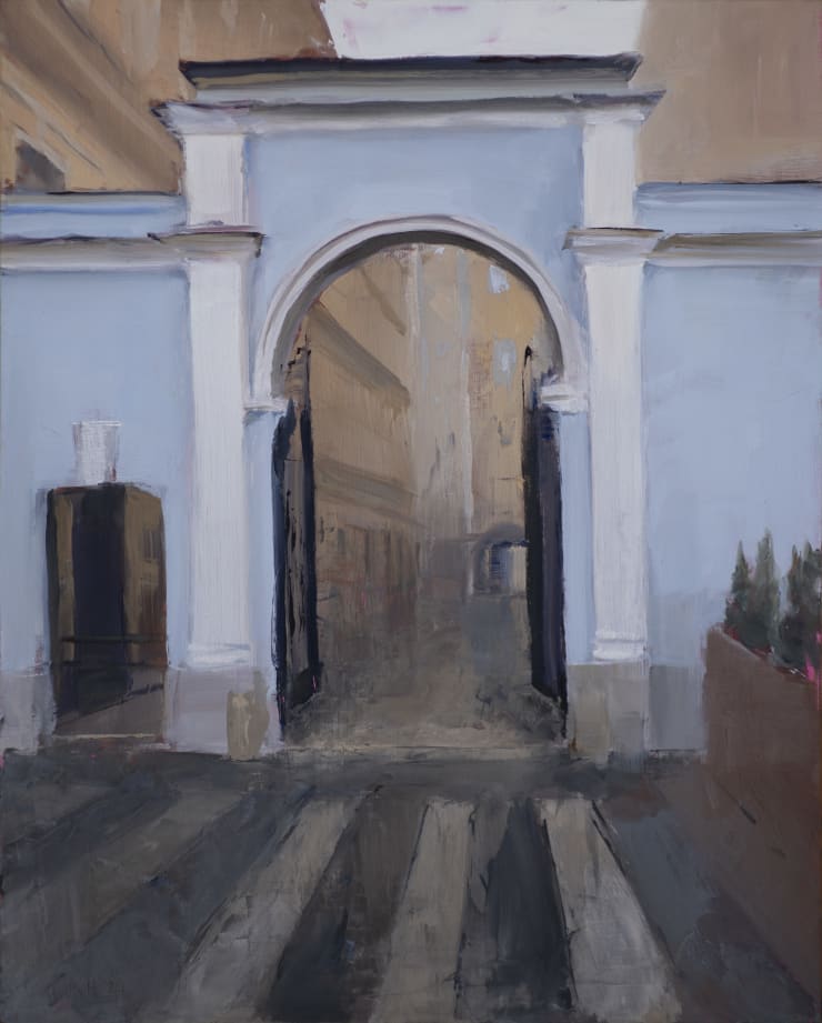 Kenny Harris, Blue Arch, study, 2021