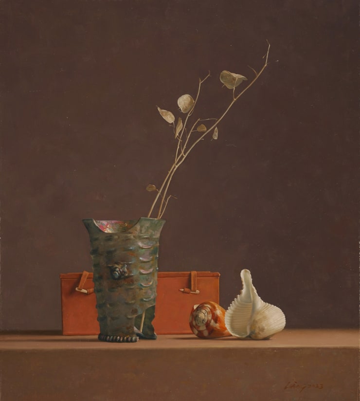 Qiangli Liang, Oud glas met schelpen, 2023