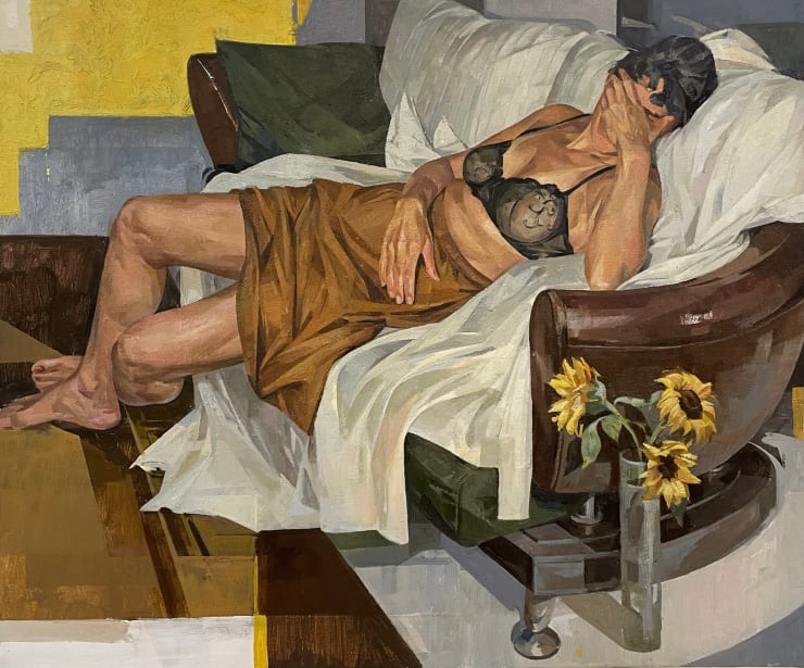 Hanie Soltani, Resting woman, 2023