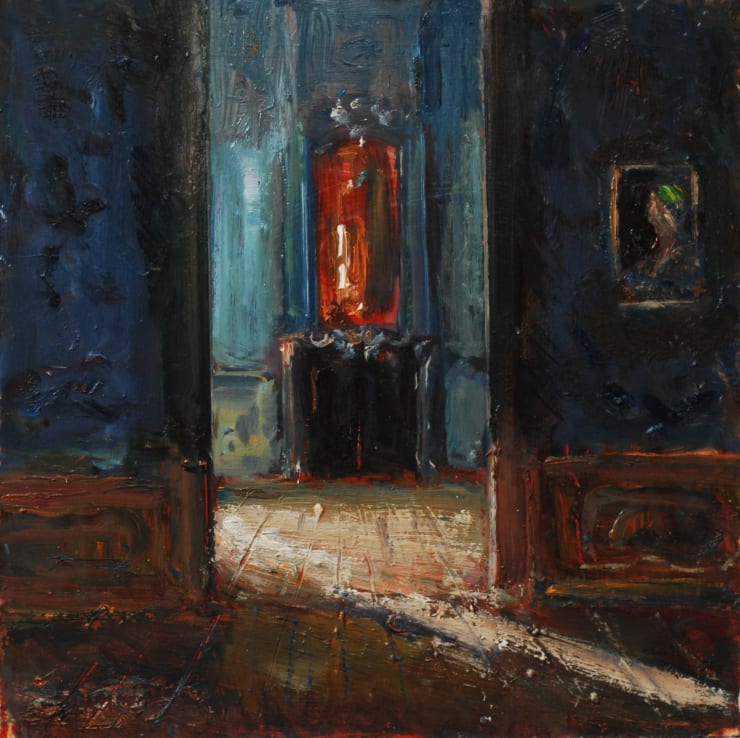 Douwe Elias, Doorkijkje blauwe kamer, 2024