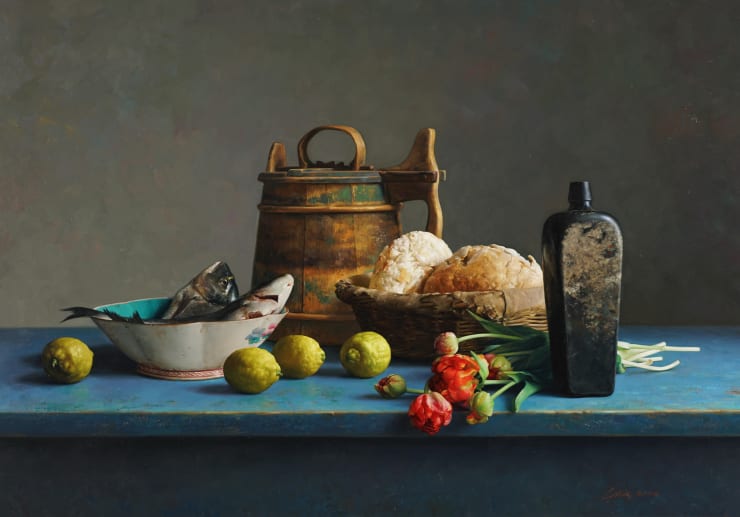 Qiangli Liang, Tulpen, vissen en citroenen, 2024