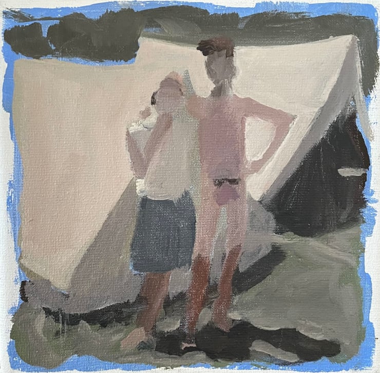 Seeger Baas, Half nudist couple, 2021