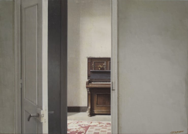 Carlos Morago, Interior con piano, 2019