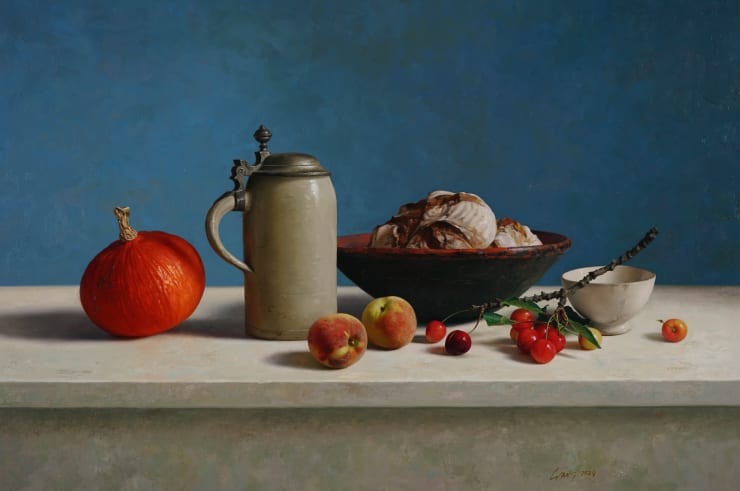 Qiangli Liang, Pompoen kersen en perziken, 2024