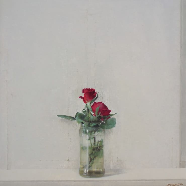 Carlos Morago, Tarro con rosas, 2021