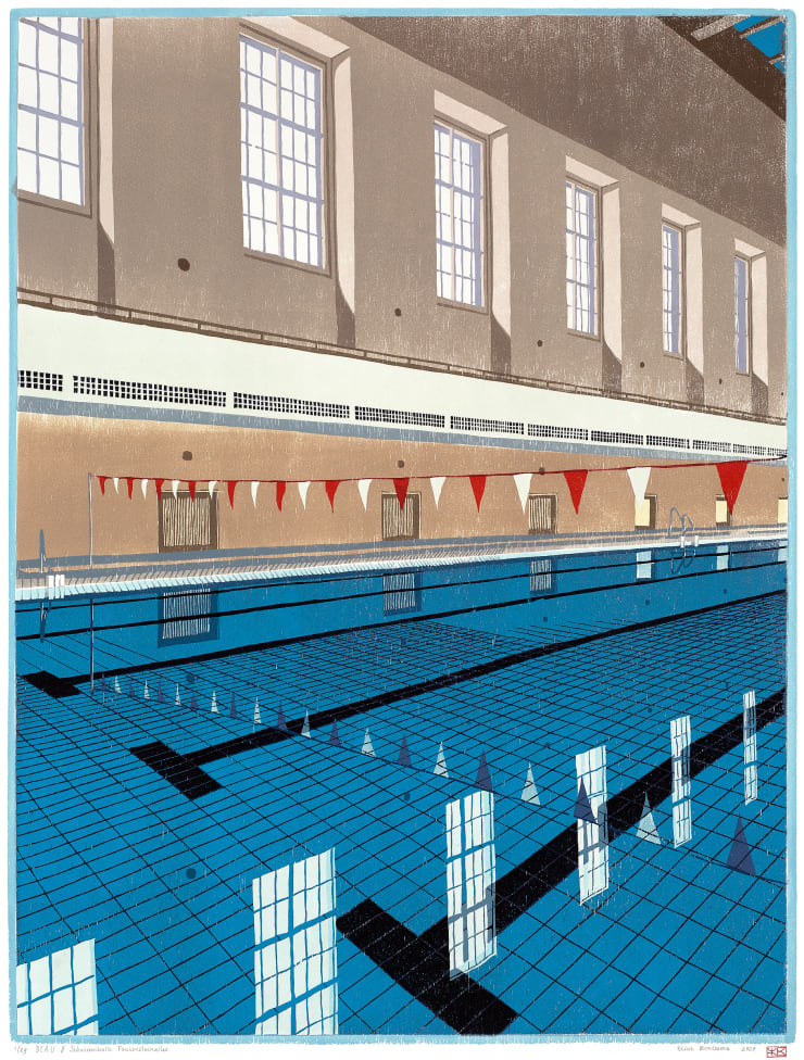 Eline Brontsema, BLAU // Schwimhalle Finckensteinallee , 2024