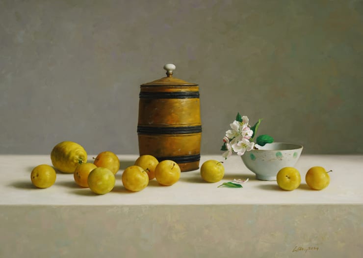 Qiangli Liang, Bloesem met gele pruimen, 2024