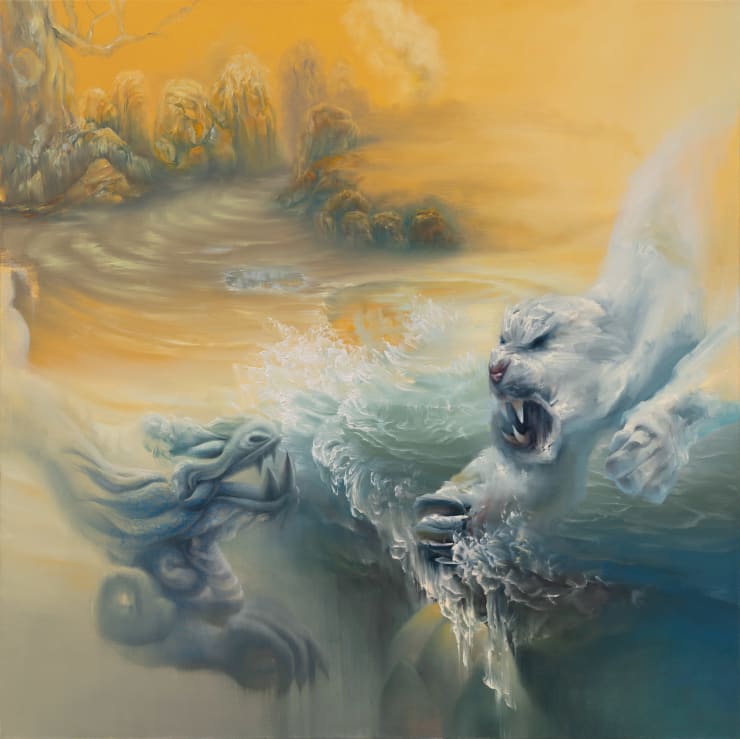 Lien Truong, Blue, White and Red, 2013