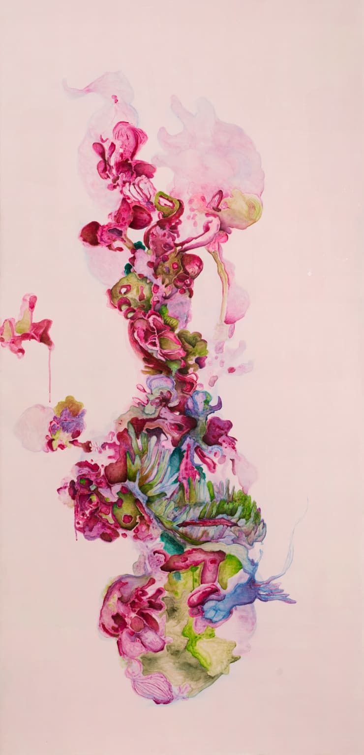 Nadège David, The Rose–Colored Blood of the Green Tree I, 2023