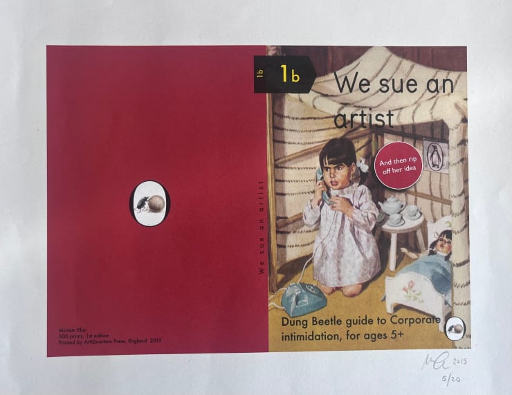 Miriam Elia, WE SUE AN ARTIST, 2015