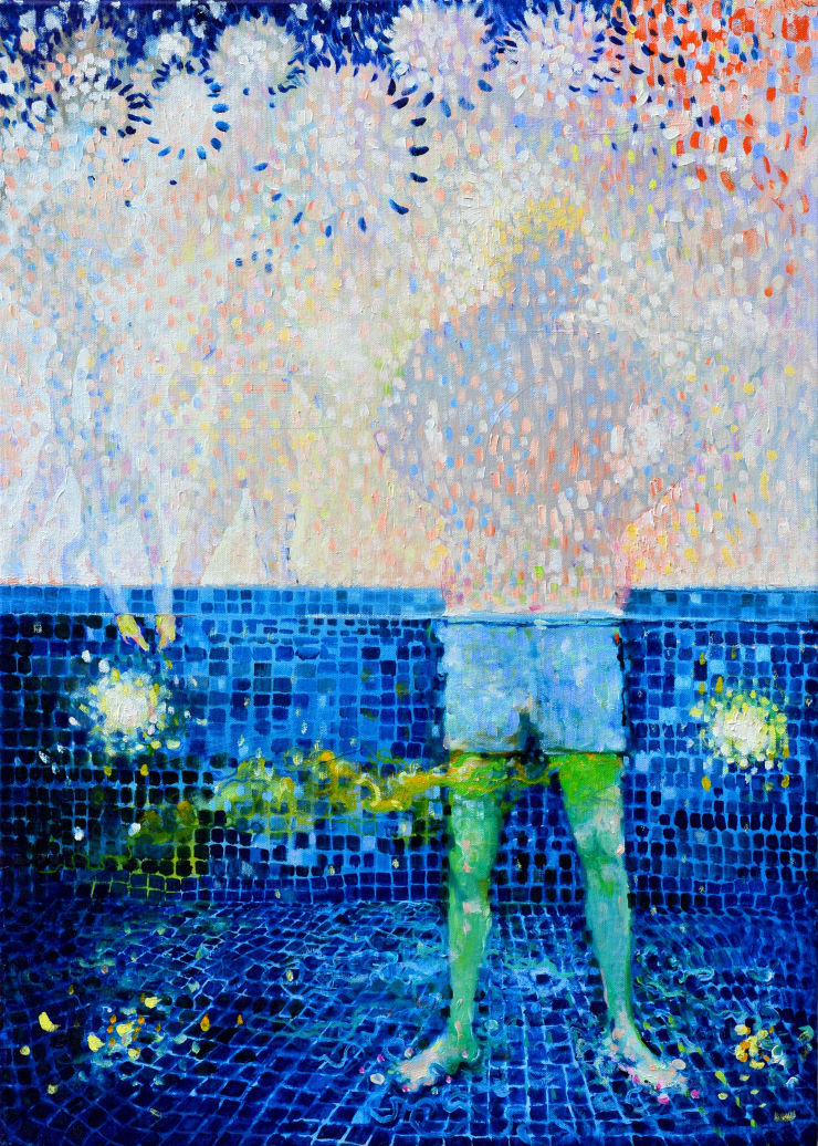 Serge Nyfeler, Donald in the Pool, 2016