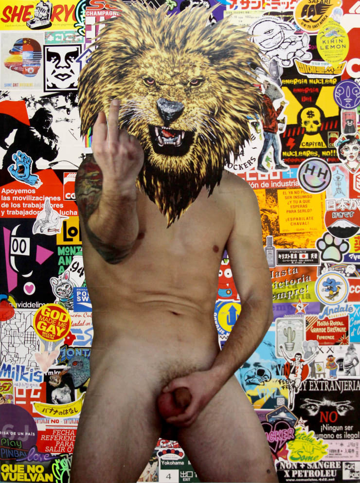 VinZ, Stickers collage #1, 2022