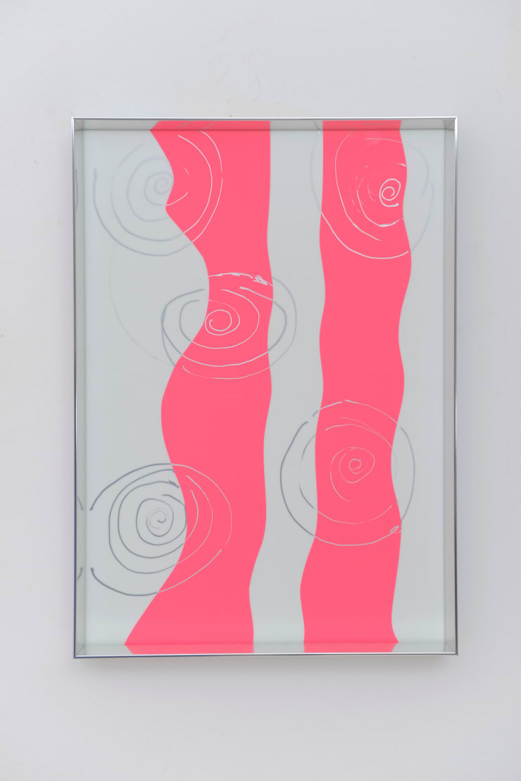 Regine Schumann, fluo cut #103, 2024