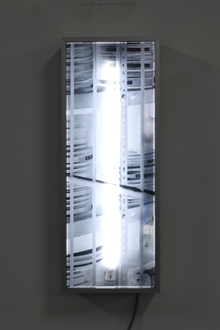 Mischa Kuball, Depot I (one light source) (Fragment Wenders), 2024