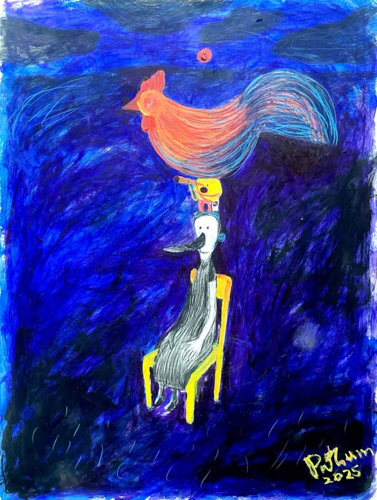 Pathum Sameera, Mother, Junglefowl and Scarecrow, 2025