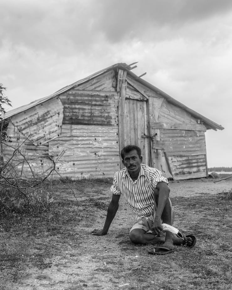 Tavish Gunasena, Fisherman outside his Wadiya, 2021