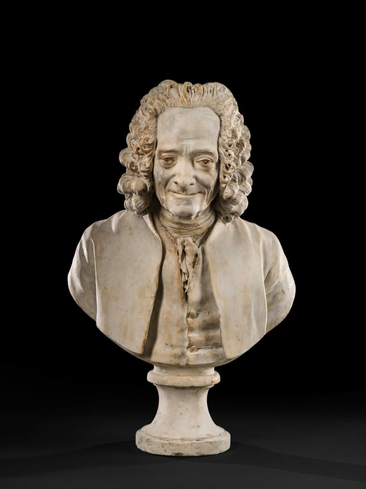 Jean-Antoine Houdon (1741–1828) and workshop, Bust of Voltaire, Paris, c. 1780