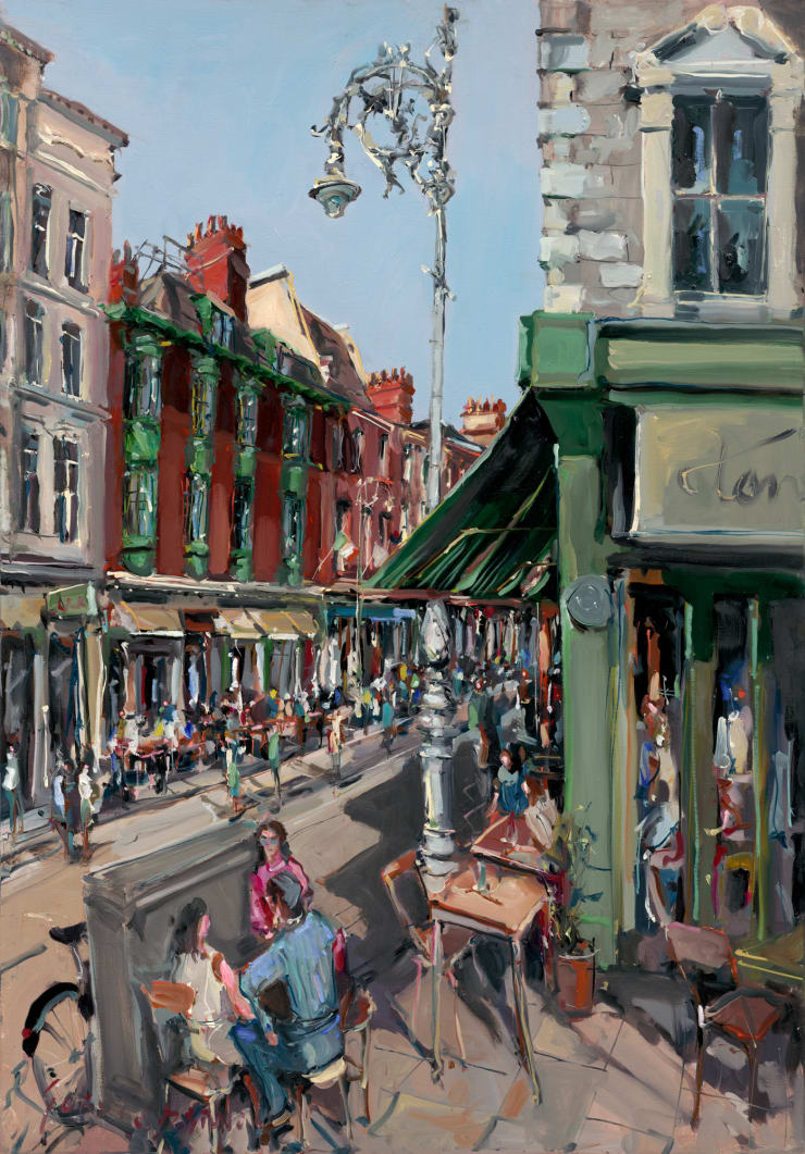 Gerard-Byrne-Joyful-Day-on-Dawson-Street-Dublin-irish-modern-impressionism-art-gallery-Dublin