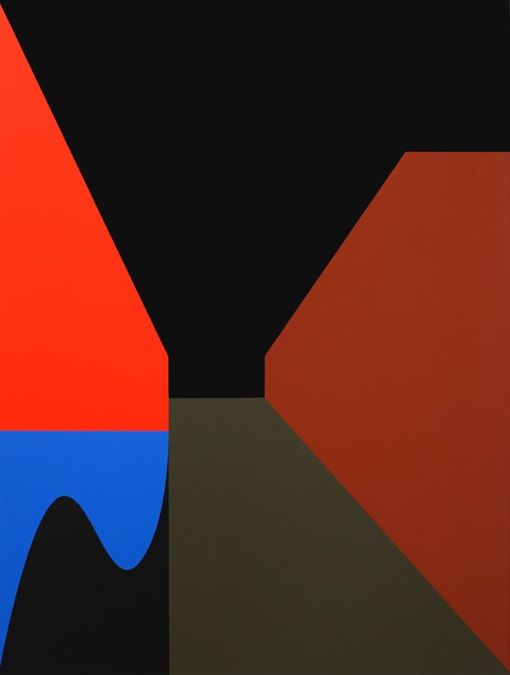 hard edge abstract painting