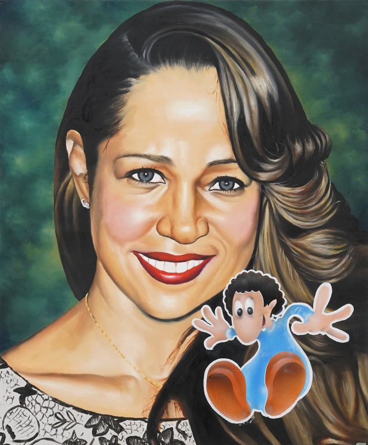 Portrait painting os Stacey Dash