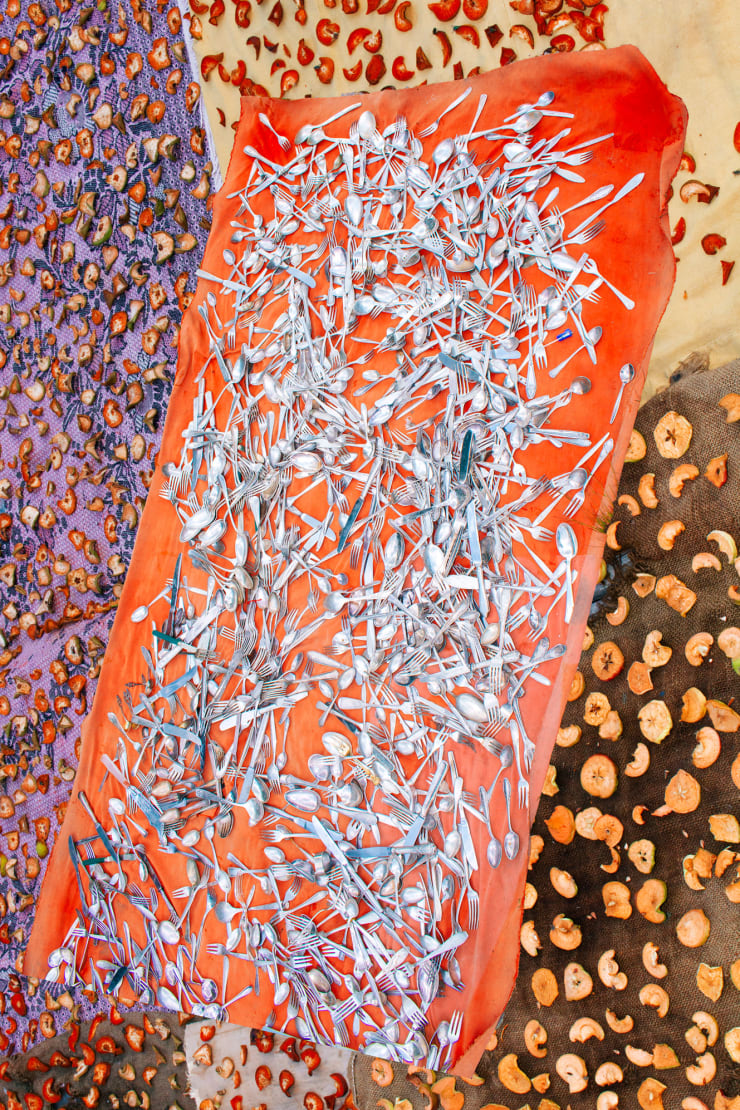 Elena Subach, Forks. From the series Grandmothers on the edge of Heaven, 2019