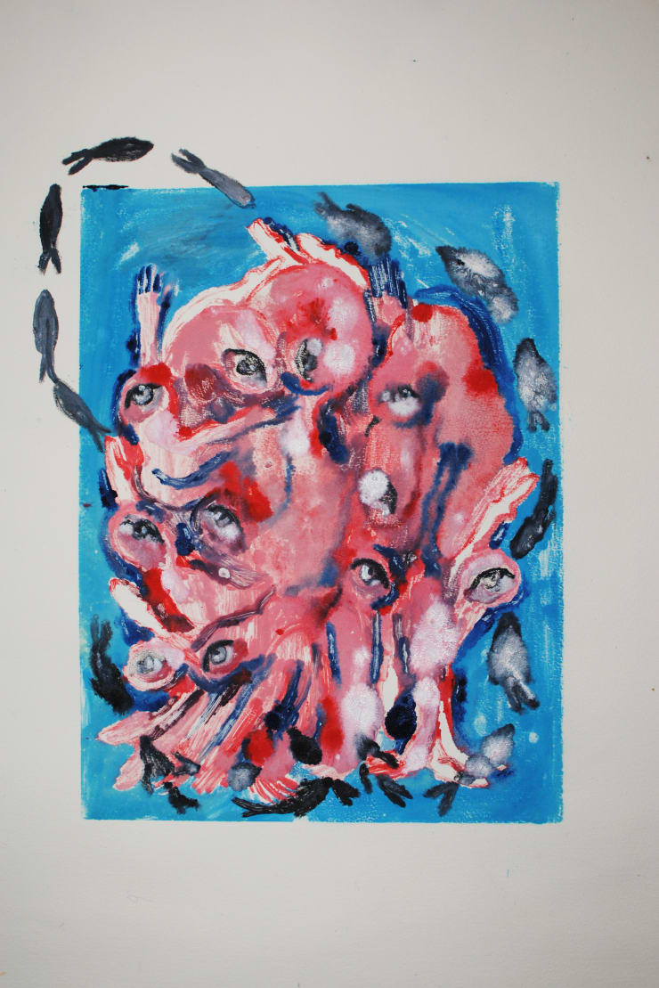 Alymamah Rashed, My Flesh Collapses to Birth The Sea (My Atoms Swim Like Fish), 2025