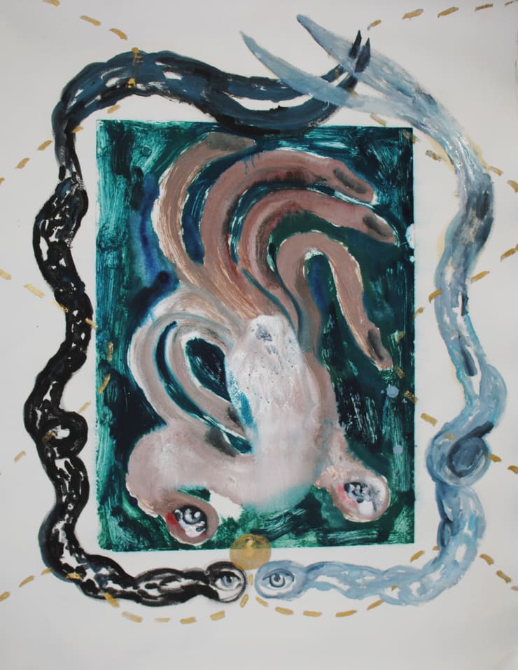 Alymamah Rashed, You and I Meet One Another Above Our Grey Waters (Flesh Forms Underneath Your Chest), 2025