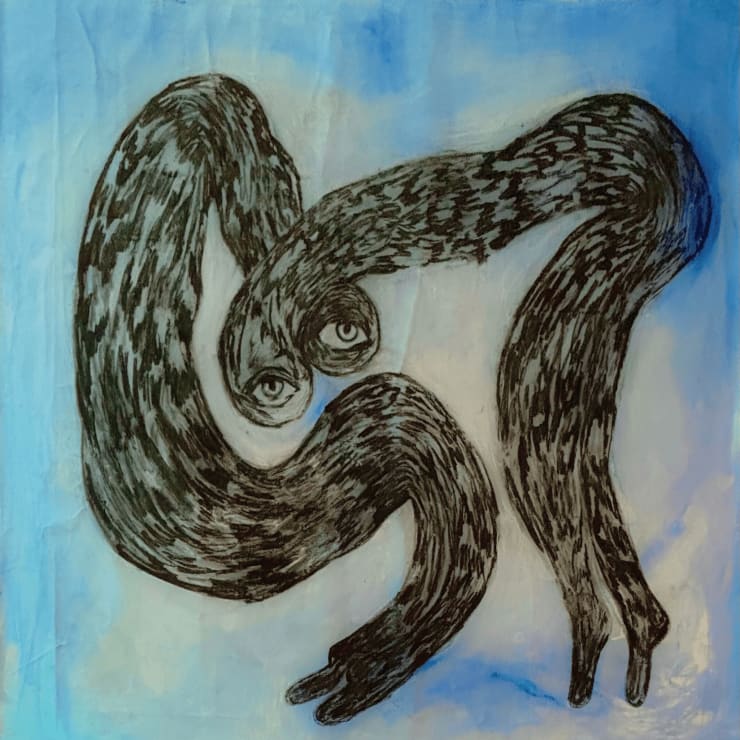 Two fronds danced in the house of lovers (the earth breaks open to hold their remembrance elsewhere) , 2025