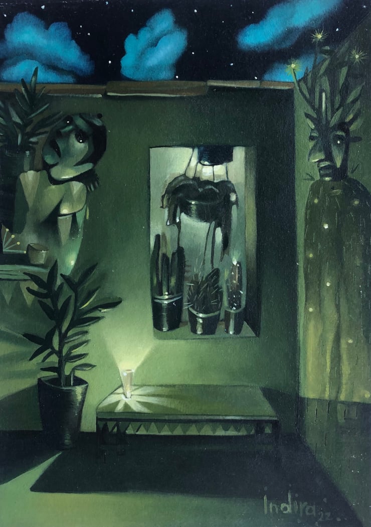 Indira Castellón, PRESENCIAS EN EL PATIO (Presences in the Patio), 2022