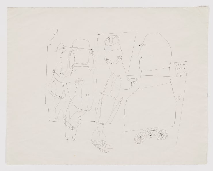 Franciszka Themerson, Six figures in the street, 1950