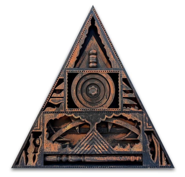 Rakesh Patel, God is in My Courtyard "Sacred Cipher" , 2025