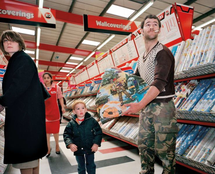 Paul Reas, I Can Help, Army Wallpaper, B&Q Store, Newport South Wales