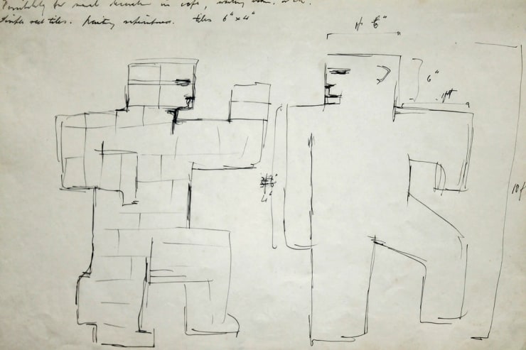 Untitled (Figures in Tiles - Possibility for Mural Decoration...)