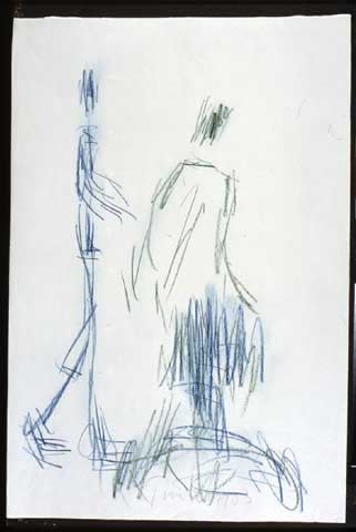 Three Figures (blue/green)