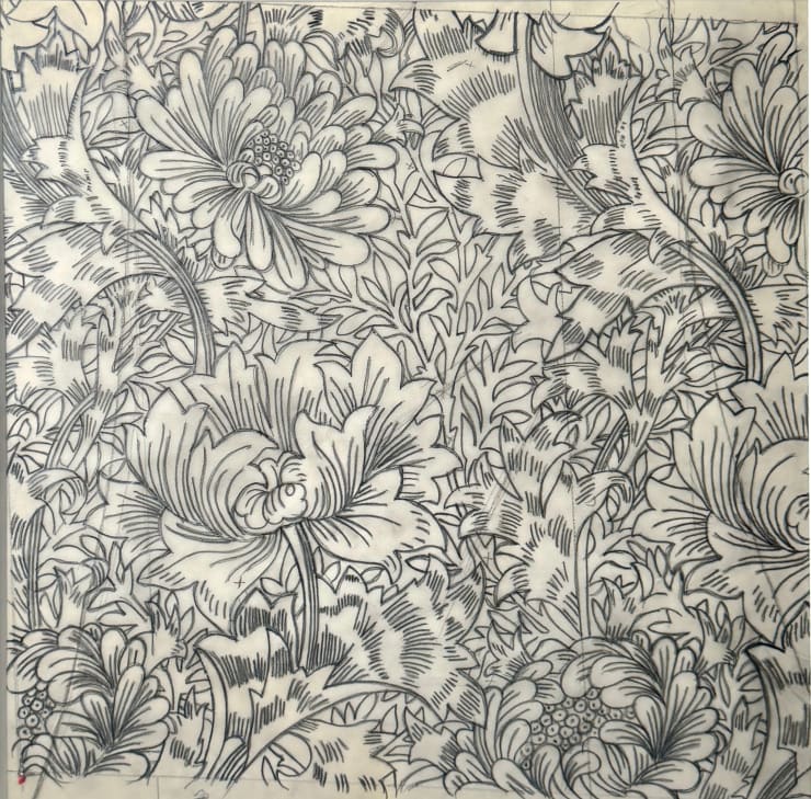 Study for "Lounge" (Wallpaper)