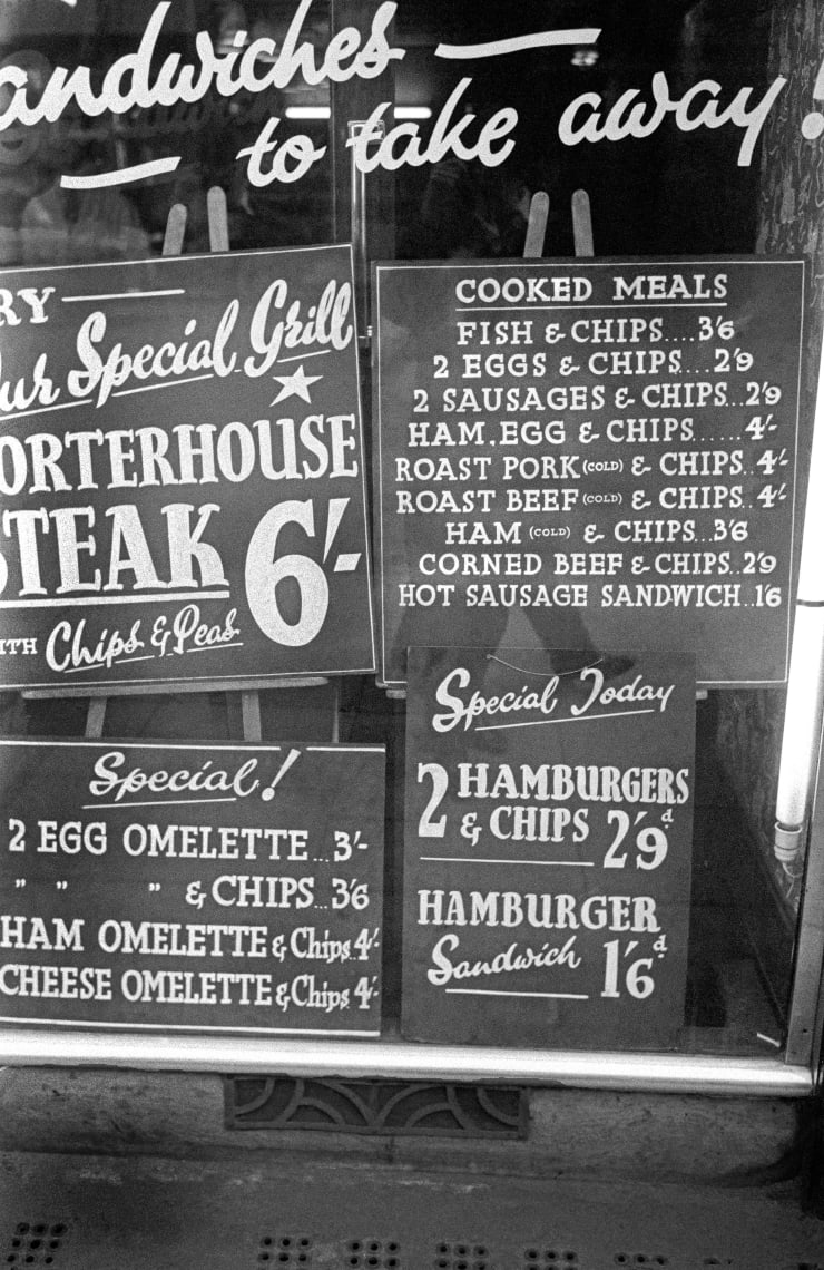 David Hurn, Soho London 'Diner', 1955