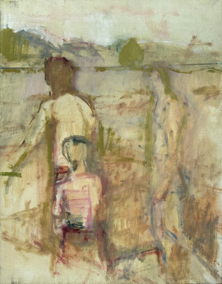 Robert Medley Three Figures, c.1990 Oil on canvas 45.7 x 35.6 cms 18 x 14 ins