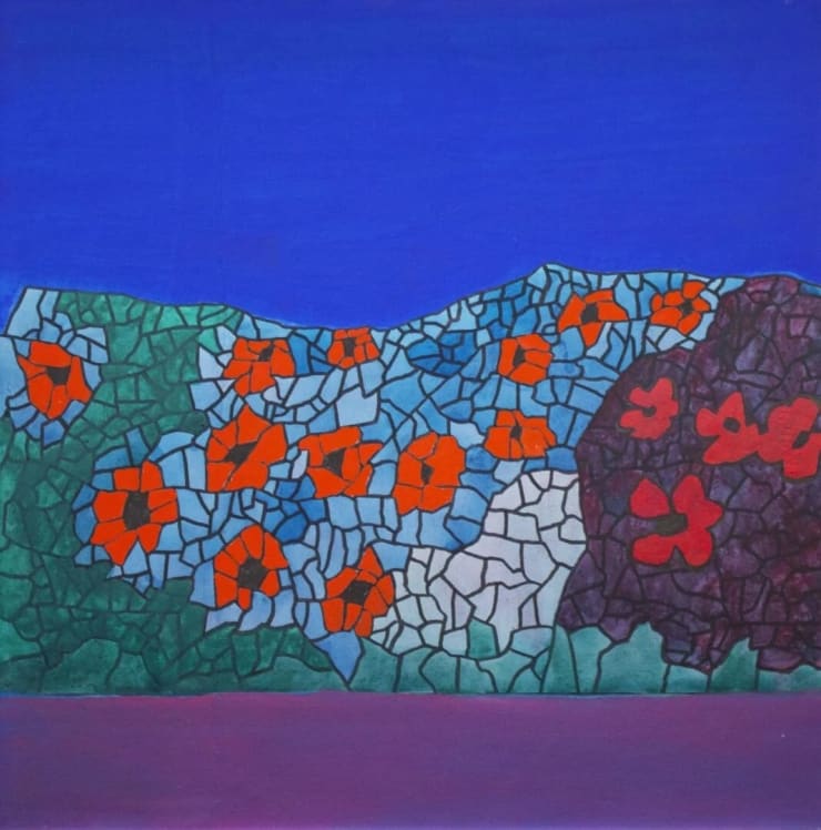 Derrick Greaves, Towards a Walled Garden 5, 2021