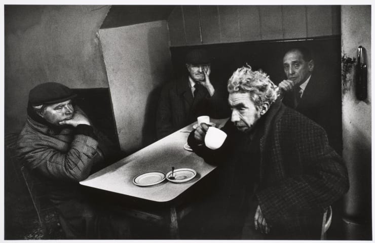 Marketa Luskacova, Three Men in Cafe, Bethnal Green Road, 1979