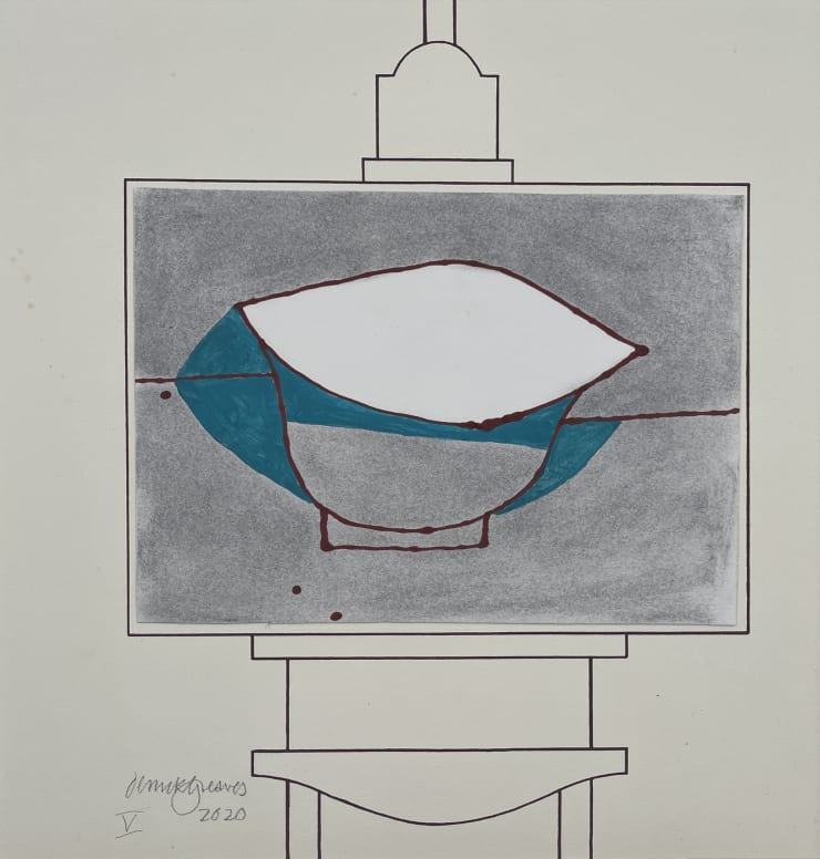 Derrick Greaves, Easel V (from a set of seven works), 2020